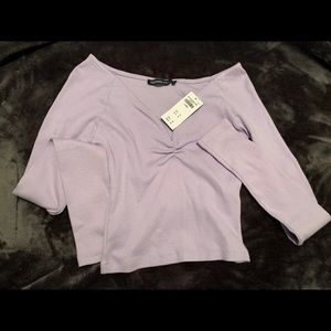 Abercrombie and Fitch Long sleeve crop top